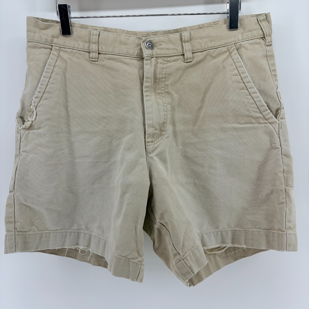 Vintage Patagonia Stand Up Shorts 34 Organic Cotton Canvas Distressed Workwear